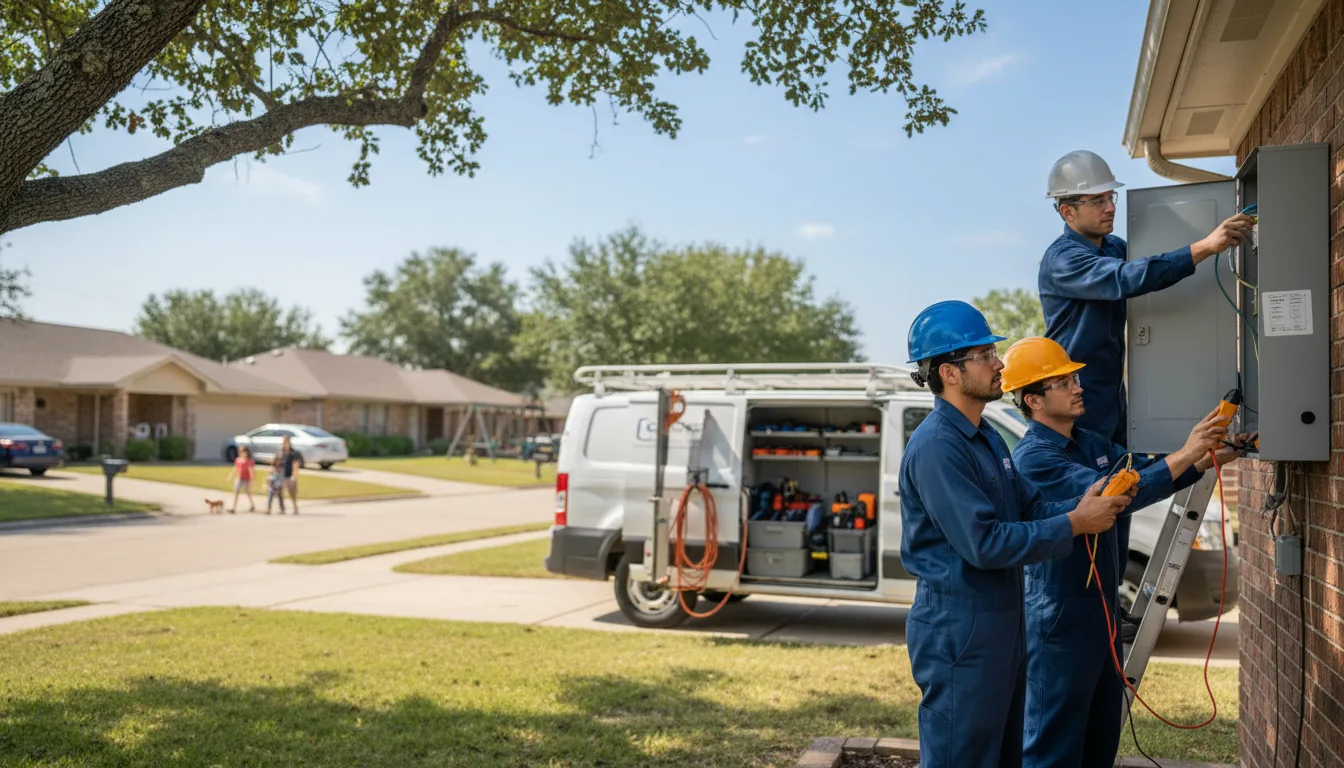 Certified electrician providing emergency electrical services in Ong, NE